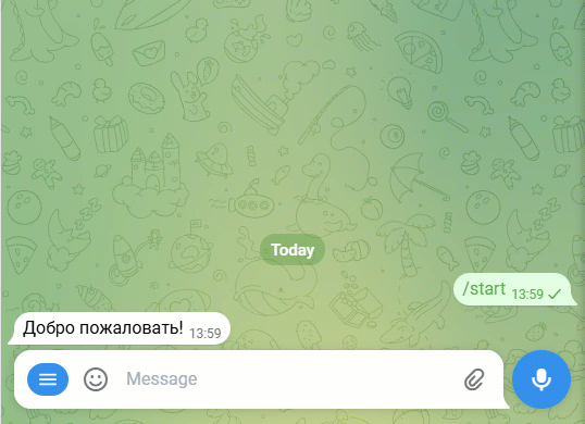 Пример отправки отчета из 1С в Telegram